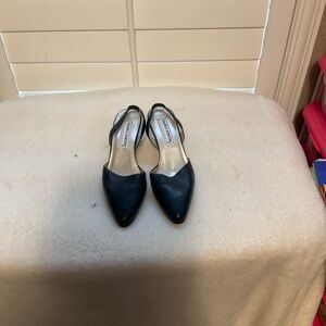 Franco Fortini Classic NAVY Slingback Heels